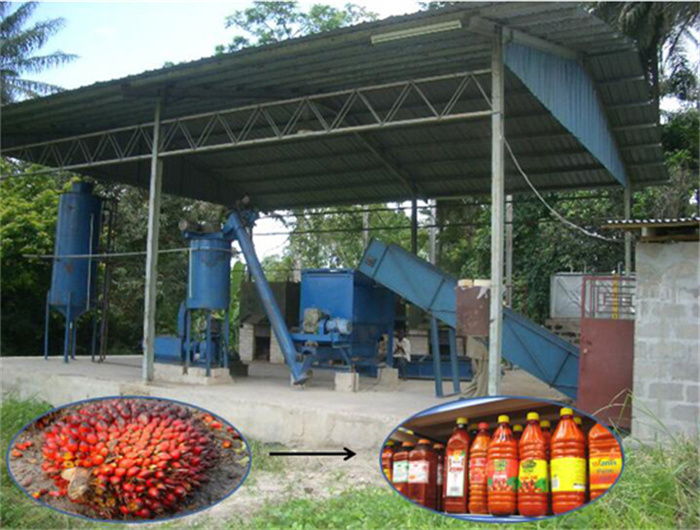 Expeller de aceite de palma de Etiopía con ruedas en Chile